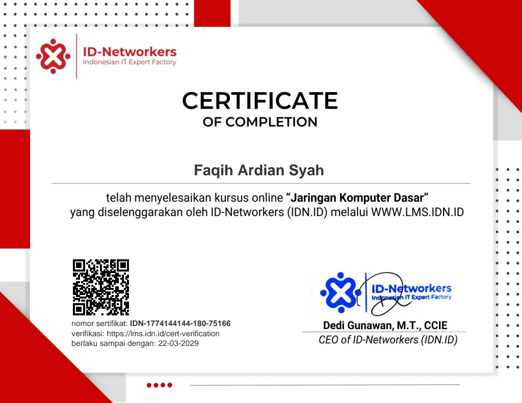 Jaringan Komputer Dasar