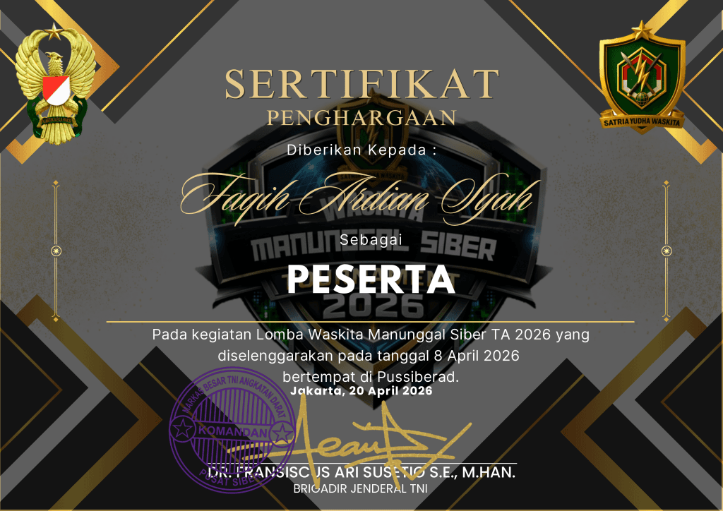 Waskita Manunggal Siber 2026 — Peserta