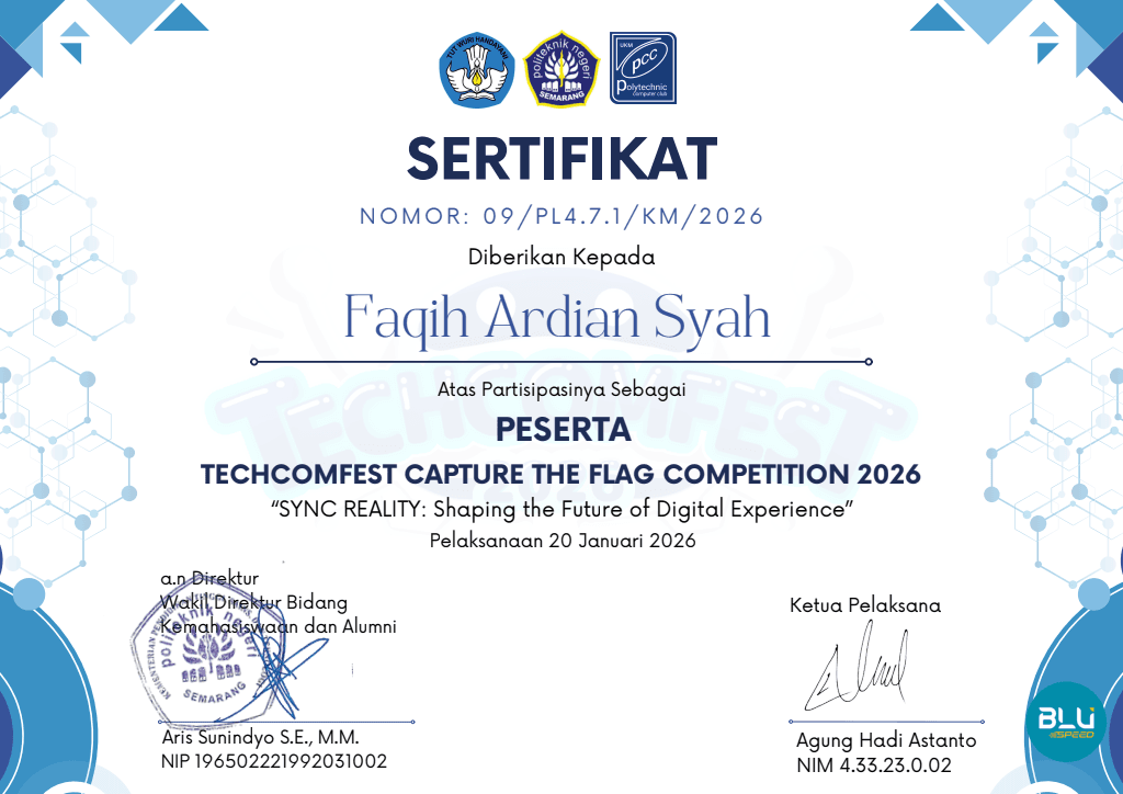 Techcomfest 2026 — Peserta
